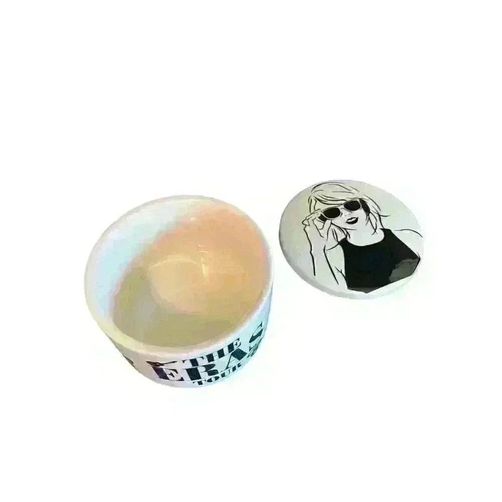 Homemade Taylor Swift Inspired Trinket Box Ceramic Glass with Lid The Eras Tour